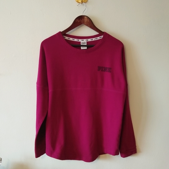 PINK Victoria's Secret Sweaters - Victoria's Secret PINK Varsity Crew Pullover Small